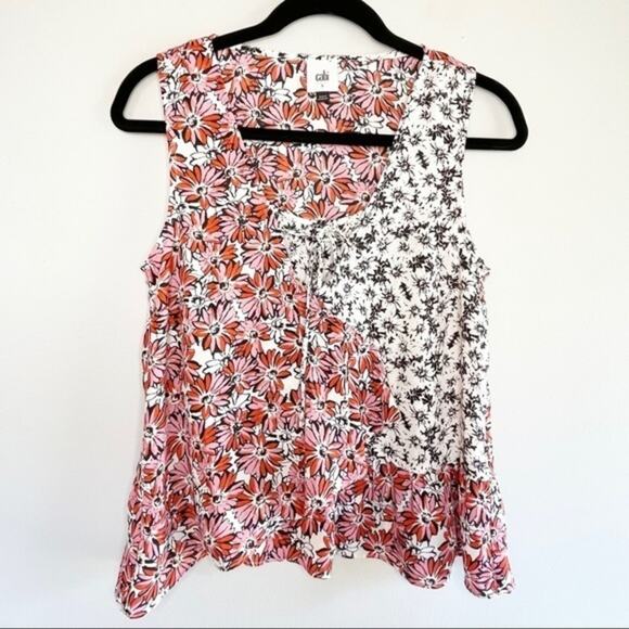 CAbi Layered Seraphina Floral Sleeveless Top Style #5730 - size Small - Picture 2 of 6
